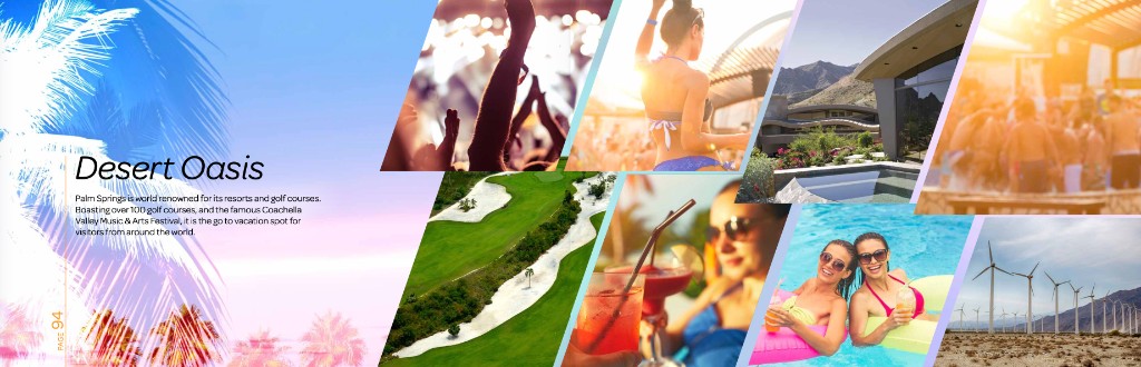 Page 94 — Desert Oasis spread with Palm Springs golf and Coachella photography