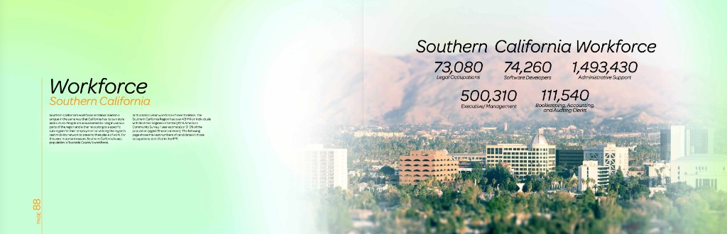 Page 88 — Workforce Southern California spread with occupation statistics