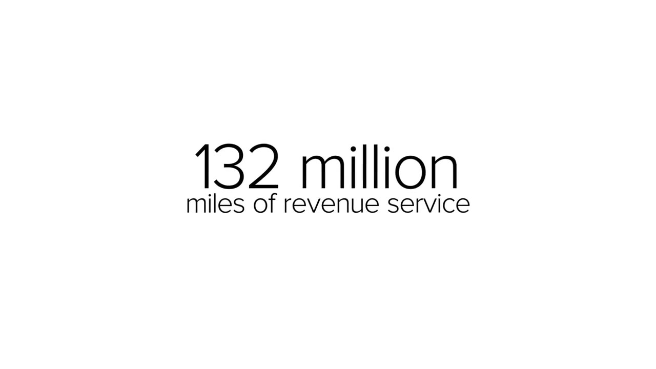 132 million miles of revenue service
