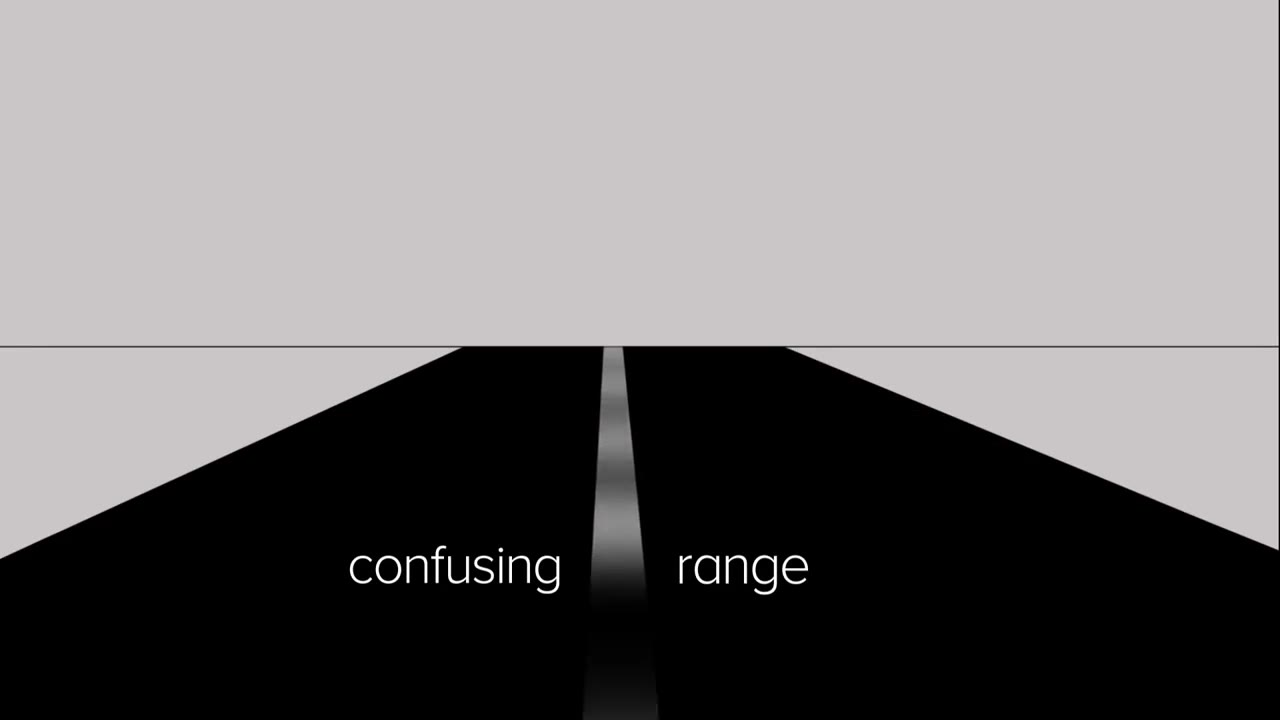 Confusing range — road perspective metaphor for range anxiety