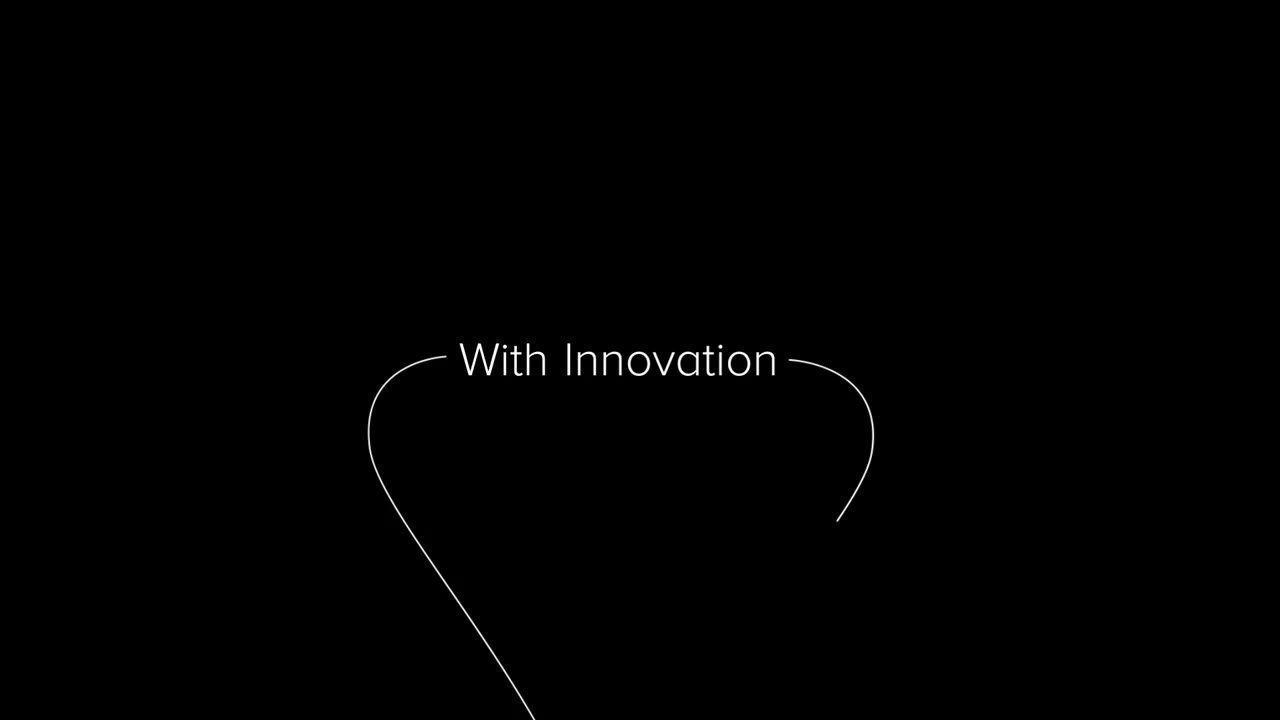 With Innovation — opening heart motif