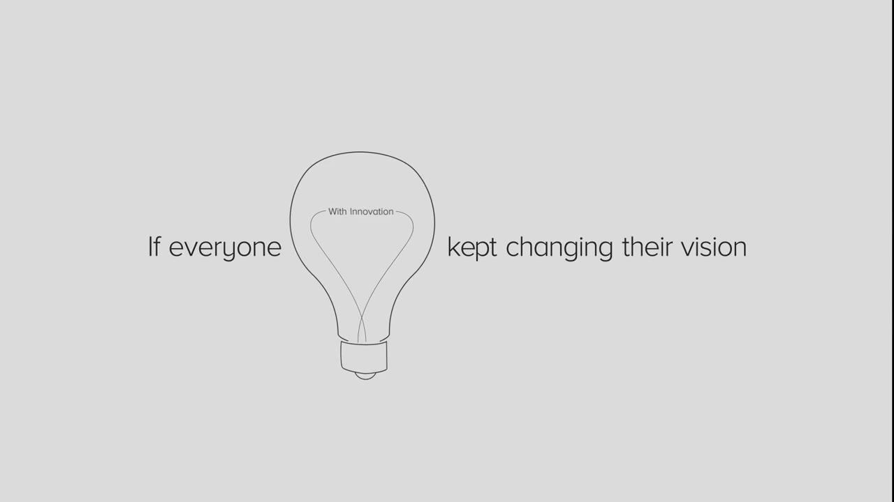 If everyone With Innovation kept changing their vision
