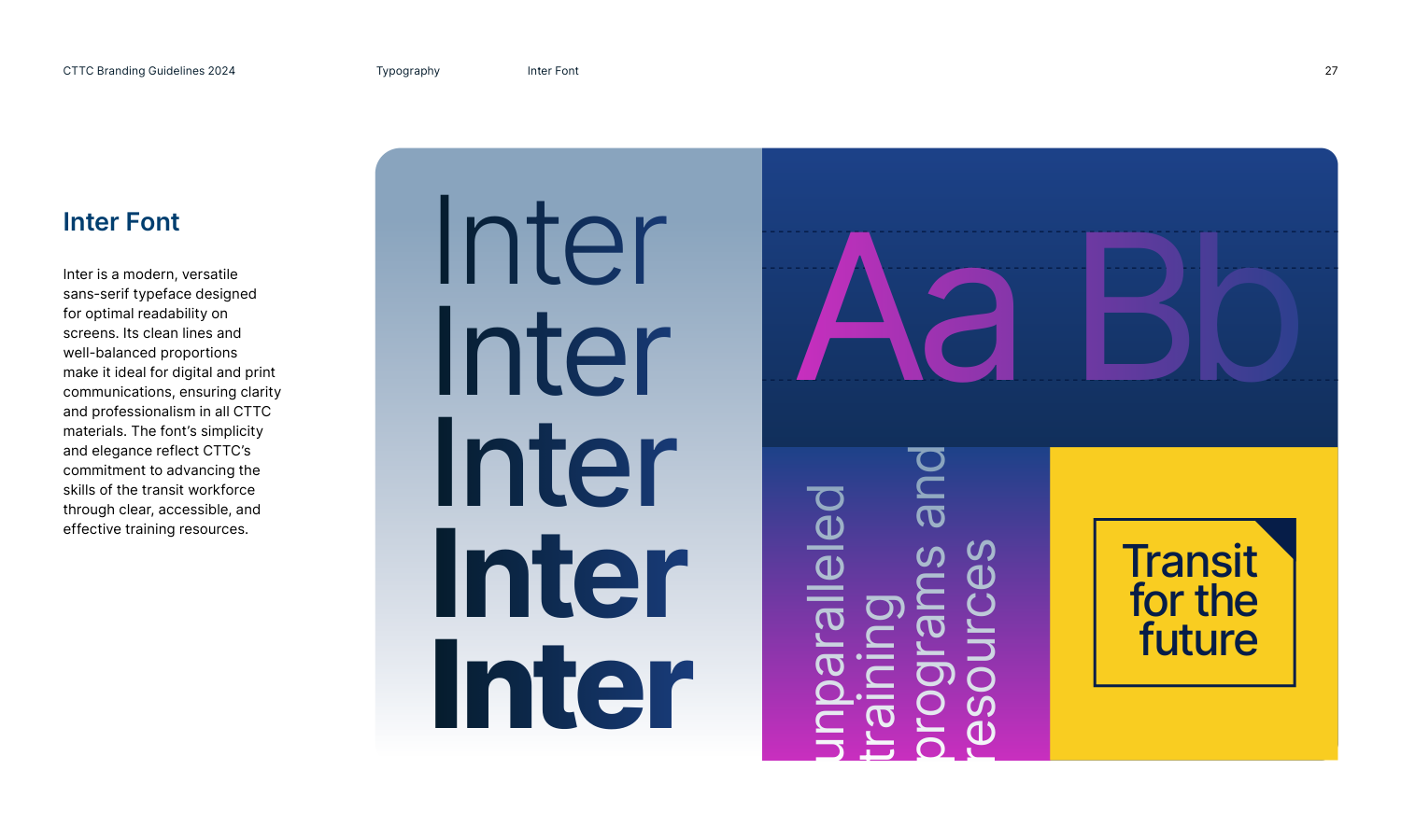 Inter type family for CTTC digital and print communications
