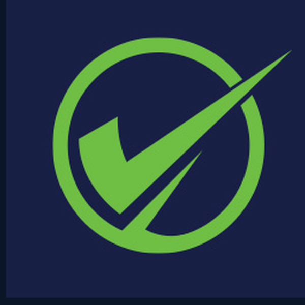 Palmer ProTax™ icon — lime green checkmark in circle on navy square