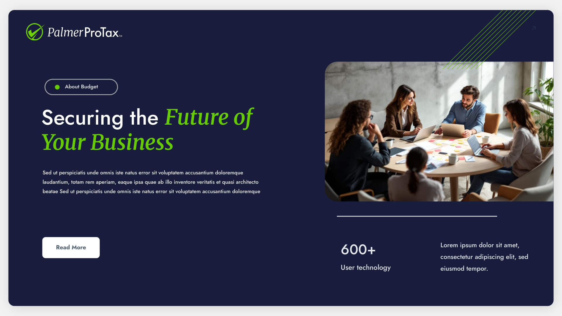 Palmer ProTax™ presentation — Securing the Future of Your Business