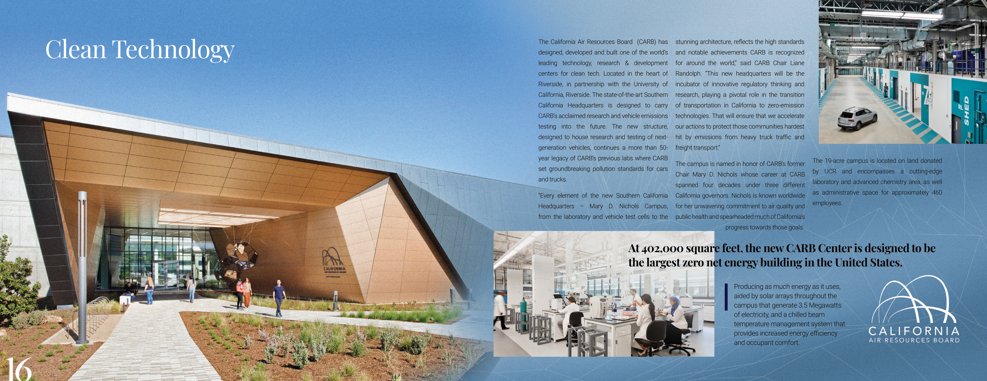 Clean Technology — CARB zero net energy headquarters in Riverside