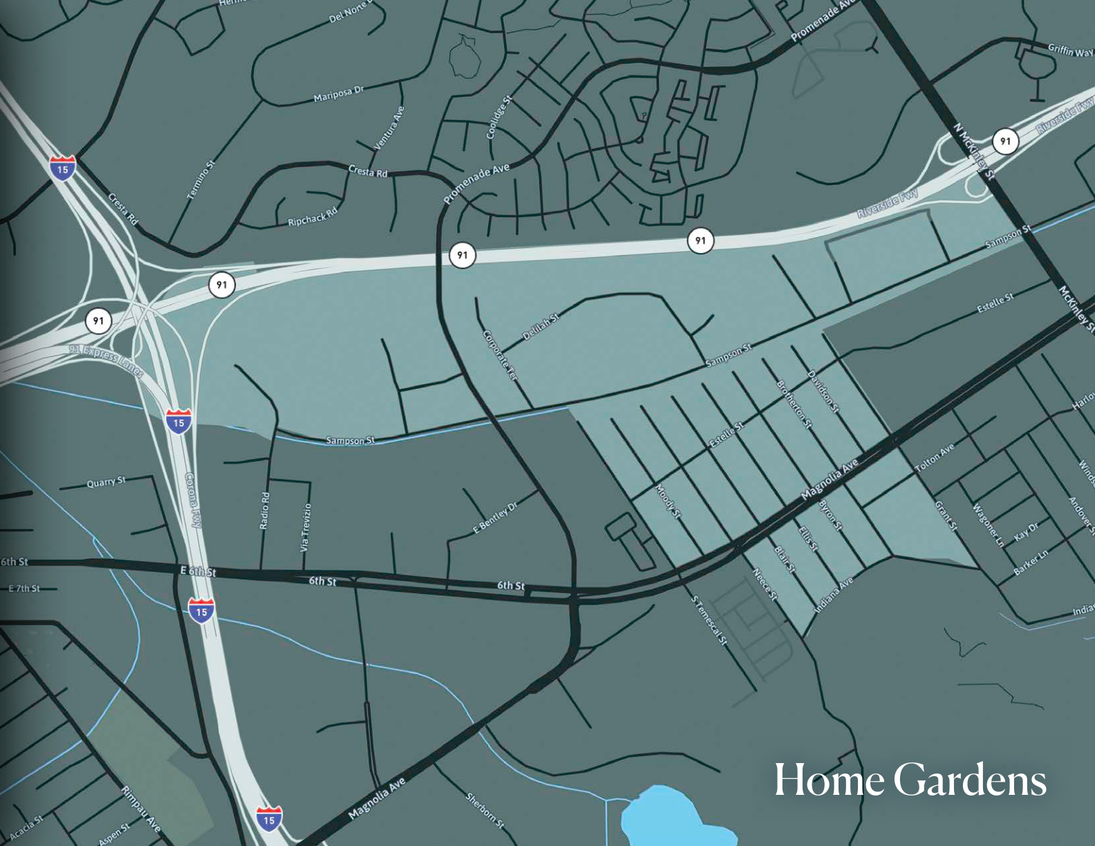 Home Gardens Opportunity Zone — demographics and retail leakage near Corona